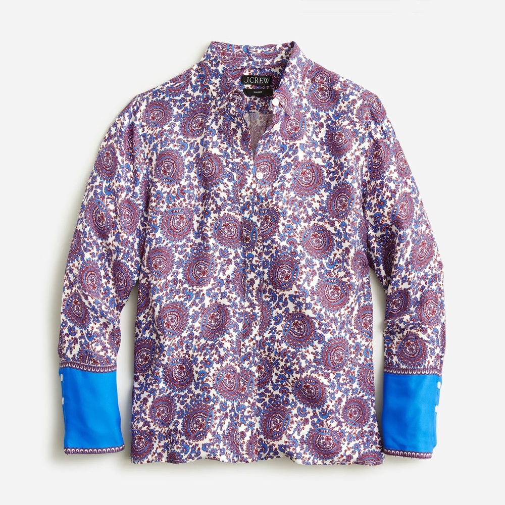 Classic-fit drapery shirt